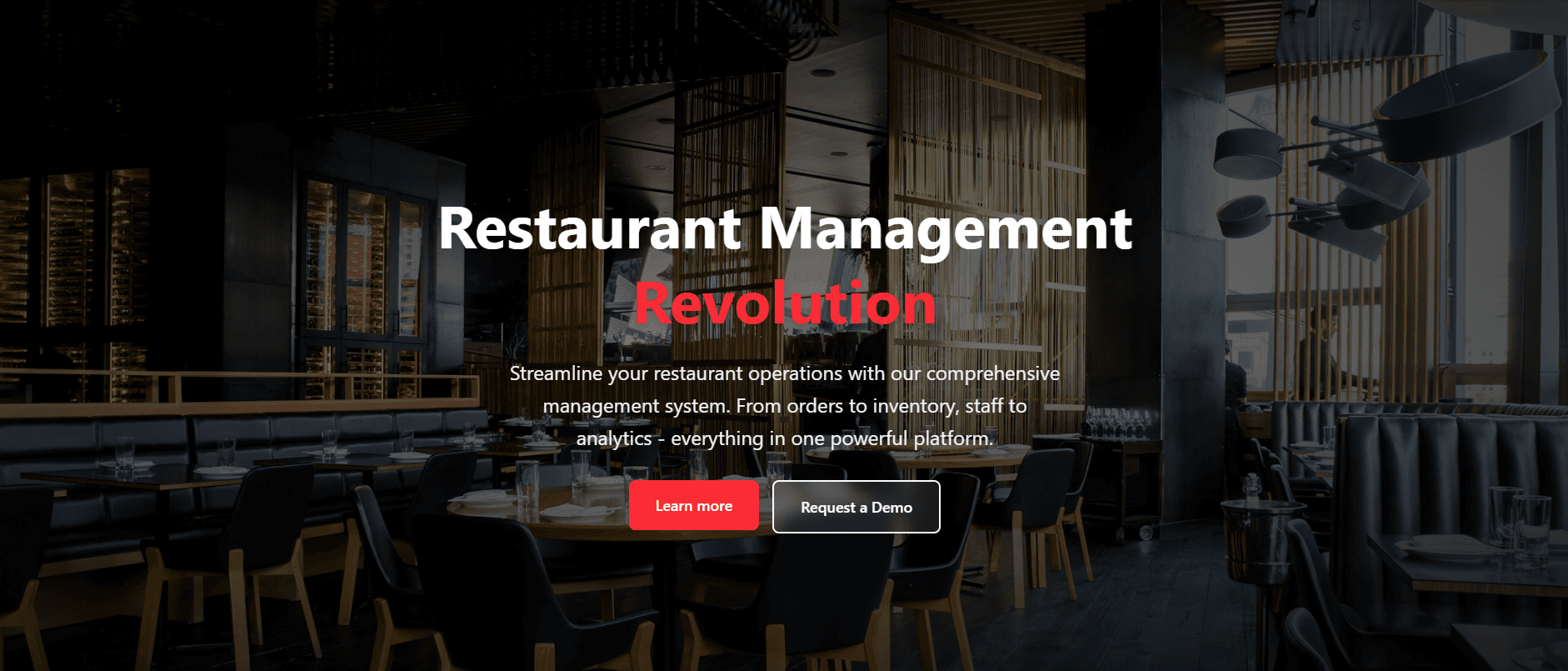 Multi-Tenant Restaurant Management System